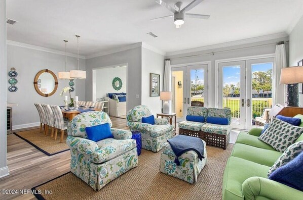 Living and dining rooms