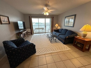 Living Area with Sleeper Sofa (Queen) and New 55" Smart TV