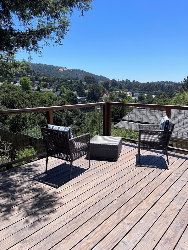 Patio deck with great views