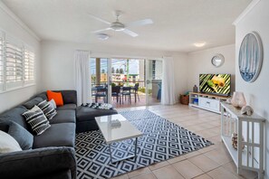 Relax in any of the many different seating areas available in this apartment.