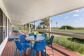 Front Deck and Breakfast Table