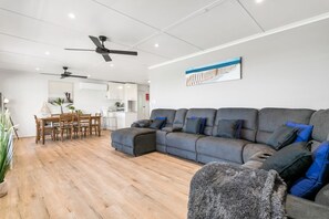 Lounge Room with large modular sofa