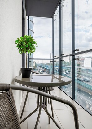 Uitzicht vanaf balkon