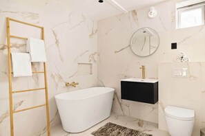 How about a warm bubble bath with some bubbles in your glass?