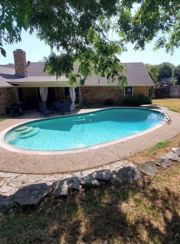 The pool is open end of May to late September, depending on the weather.