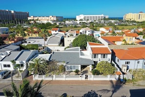 Aerial view of the neighborhood.