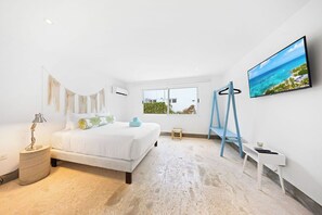 Rest and recharge in our luxurious bedrooms, featuring premium linens, smart TVs, and ample storage. Whether in the main house or the private apartment, enjoy comfort and tranquility.