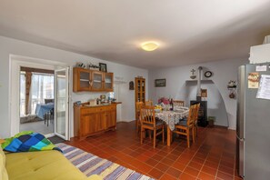 Kitchen and dining area