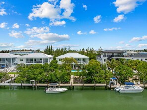The private dock is a perfect starting point for your adventures.