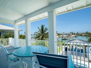 Primary suite balcony - with views of the canal and Atlantic