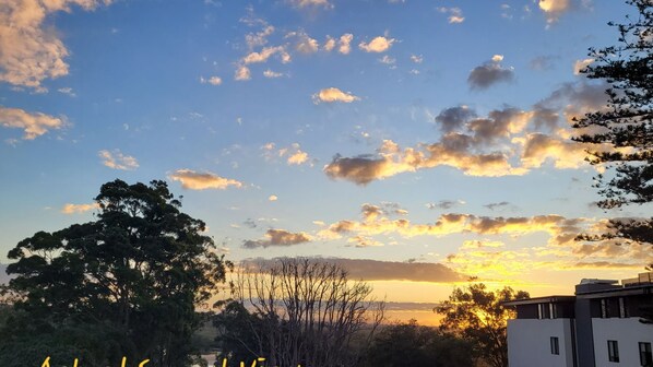Sunsets from the balcony.
