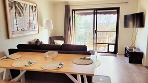 Living and dining area.