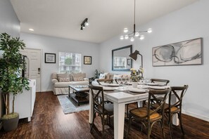 Dining room integrated into the kitchen