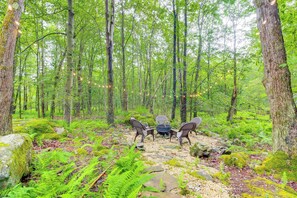 1-Acre Property | Fire Pit | Outdoor Seating