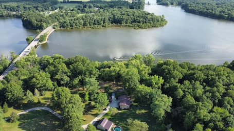 An photo of our property from above