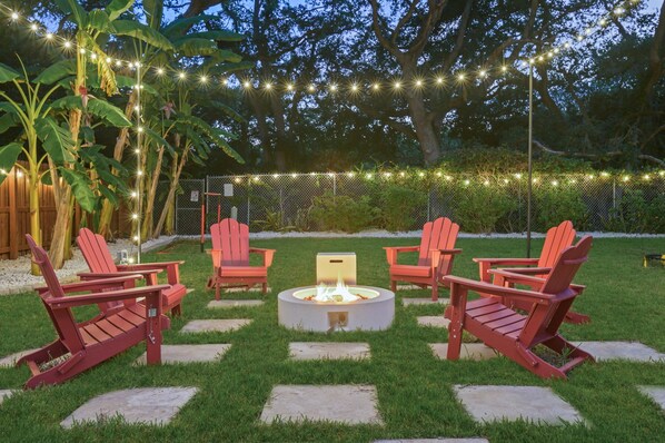Evenings by the fire make for great memories.