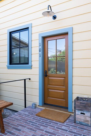 Entry door to the Jasmine suite