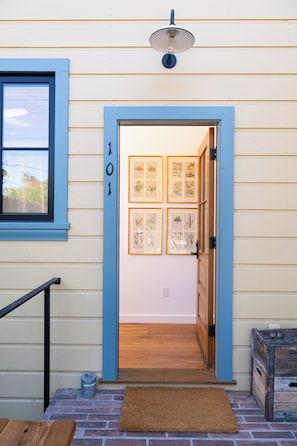Entry door to the Jasmine suite