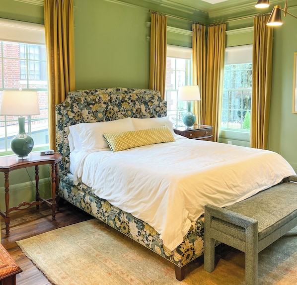The Atlas Guest Room- features king size bed with premium Wright mattress