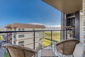 Coastal relaxation awaits! Ocean views from your balcony. Perfect for unwinding and soaking in the seaside vibes.