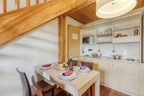 Kitchen and dining area