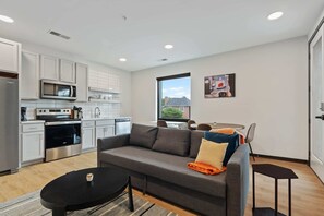 Living room and Kitchen area
