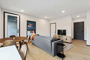 Living room and dining