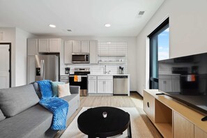 Living room and Kitchen area