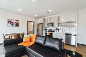 Unit 1 - Living room and Kitchen area
