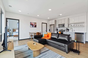 Unit 1 - Living room and Kitchen area
