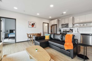 Unit 1 - Living room and Kitchen area
