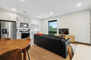 Living room and Kitchen area