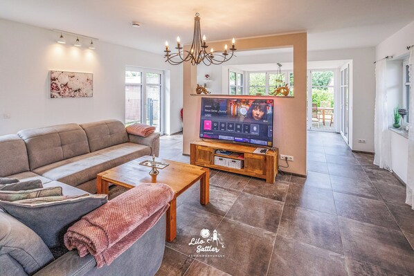 Ferienhaus Pricke Wohnzimmer
