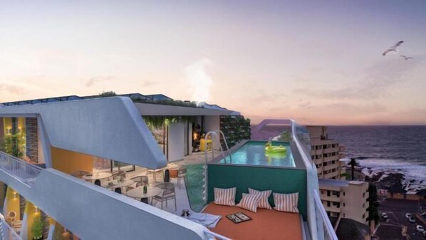 Takterrasspool