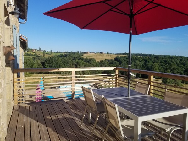 Terrace and view