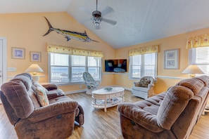 By The Kure Beach Pier-Living Room