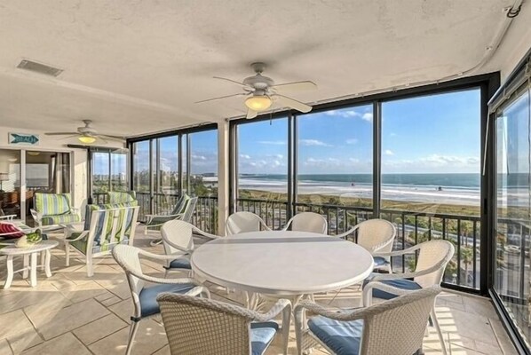 Lanai View - Panoramic views from this penthouse condominium.