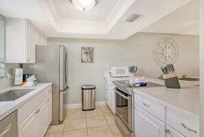 upgraded kitchen with quartz countertops