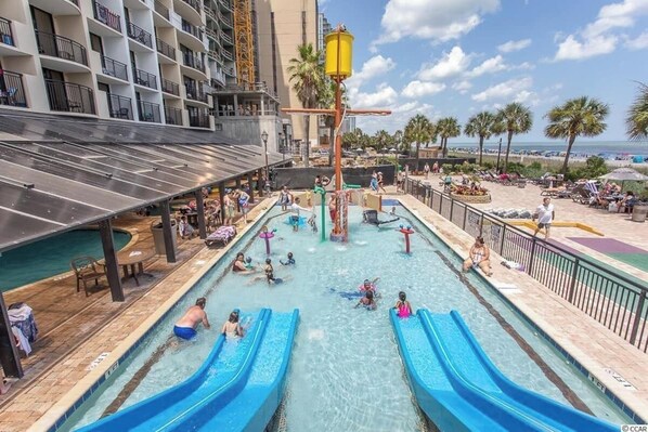 Pirate water park - oceanfront slides