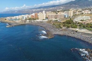 Aerial view of the beach