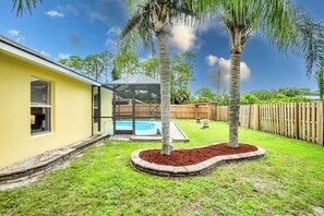 Pool View from Back Yard