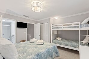 2nd bedroom with 3 beds (sleeps 4)