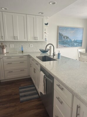 kitchen with bar seating 