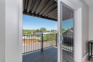 Blick vom Balkon
