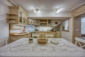 Kitchen and dining area
