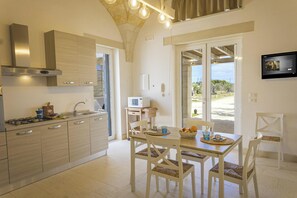 Kitchen and dining area