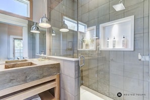 Handbuilt concrete sinks by Chip Gaines himself