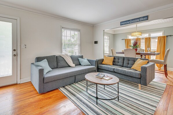 East Point Vacation Rental | 3BR | 2BA | 1,200 Sq Ft | Stairs Required
