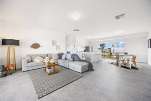 Living and kitchen