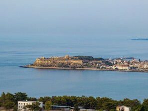 Enjoy stunning views of Rethymno Town and the shimmering sea.